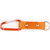 Orange Blank - 6 Cm Carabiner with Strap and Metal Plate