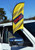 Chupa Blade Format Logo - Suction Cup Window Wing Flag KIT (Double Sided)
