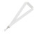 White - 3/8'' Blank Lanyard w/J-Hook