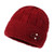 Wine Red Blank - Windproof Solid Color Warm Winter Beanie