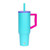 Blue Tie Dye - Elemental® 40oz Commuter Tumbler With Handle and Straws - Tripled Insulated - Cup Holder Friendly