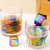 Front - 6 Pcs Stainless Steel Cool Cubes Set with Tong