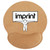 Cork Brown Logo - Cork Mouse Pad with Wrist Support Rest