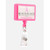 Pink Logo - Rectangular Metal Pull Buckle