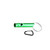 Green - Small Aluminum Whistle w/Carabiner