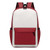 Wine Red/White - 16" School Bags Students Backpack for Kids