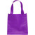 Purple Blank - Small Non-Woven Grocery Tote Bags (12.625"x13")