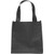 Black Blank - Small Non-Woven Grocery Tote Bags (12.625"x13")