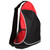 Red/Black Blank - Natural Curve Non-Woven/Polyester Sling Backpack