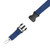 Navy Blue Blank Clip - 1" Eco Friendly rPET Lanyard w/Buckle and Safety Breakaway