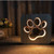 Carved Wooden Lamp