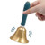 Laser Engraved Logo Solid Brass Hand Bell