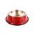 Red - 29cm Colorful Steel Pet Treat Bowl Food Tray