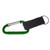 Metallic Green Blank - Large Size 7 Cm Carabiner with Strap and Split Key Ring
