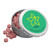 Silver Tone Cinnamon (Pink) - 2 1/8" Large Round Push Tin with Mints