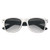6224 BLKWHT Closed - Two-tone Malibu Sunglasses