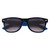 6224 BLUBLK Closed - Two-tone Malibu Sunglasses
