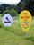 Bubble Banner® - Oval Shaped - Double sided print + Frame + Ground Spike