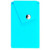 Cyan - Silicone Phone Wallet Stand w/Button Pocket