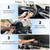 Black/Silver Blank - Foldable Umbrella Car Front Window Sun Shade (140x70cm)