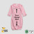 Baby Ruffle Trim Sleep Gown Elastic Bottom Cotton Candy 65% Polyester 35% Cotton- Laughing Giraffe®