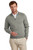Light Shadow Gray Heather Blank - Brooks Brothers® Cotton Stretch ¼-Zip Sweater