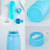Blue Logo - Double Wall Glass Water Bottle