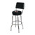 Black Logo Front View 2 - Swivel Stool w/Back