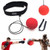 Black/Red Logo Lifestyle - 27" Adjustable Headband Boxing Training Ball Set