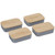1033-93GYAngle-Right - Bamboo Fiber Lunch Box with Cutting Board Lid