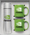 Silver/Lime Green Logo - Hampton To Go Mug Gift Set
