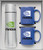 Silver/Ocean Blue Logo - Hampton To Go Mug Gift Set