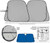 Silver/Light Blue Blank - Prest - O- Shade (R) NT Collapsible Fabric Sunshade Patented Pivot System