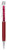 Translucent Red - Crystal-II Twist Action Ballpoint Pen with Matching Crystals