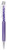 Metallic Purple - Crystal-II Twist Action Ballpoint Pen with Matching Crystals