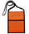 Orange Blank - Two Tone Double Window Pouch