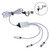 Silver Blank - Traverse 3-in-1 Charging Cable