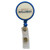 Royal Blue - Large Retractable Round Badge Reel w/ Bulldog Clip