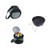 Mini Round Charcoal Grill wit Cooler Bag (direct import)