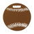 Baseball Shaped Stadium Seat Cushion