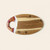 Oval Acacia Board w/ Holder 14"
