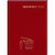 Red - Ruled Monthly Format Stitched To Cover Desk Planner : 32 Page Planner 2025