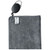 Grey/Black Blank - Quick Drying Golf Cleaning Towels with Hook