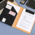Gray - A4 Business PU Leather Folder Portfolio
