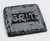 1028 - Gray Onyx / Black Accent - Square Slate-Texture Coaster w/Wash