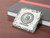 1027 - Alabaster Onyx / Dark Brown Accent - Square Slate-Texture Coaster w/Wash