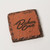 1028-Terracotta Dark Granite/Brown Wash - Square Slate-Texture Coaster w/Wash