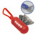 Translucent Red Logo - #2 Bag Dispenser w/ Carabiner