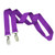 Purple - 3/4" Custom Open Ended Polyester Lanyard w/ Badge Holder