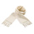 Ivory White Blank - Cashmere Scarf